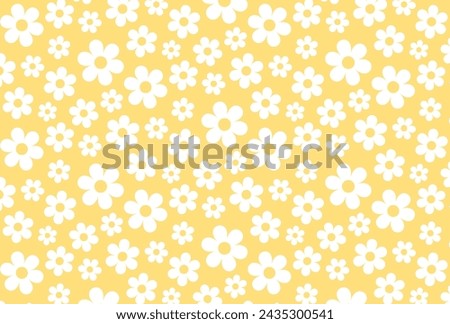 seamless pattern with retro flowers for banners, cards, flyers, social media wallpapers, etc.