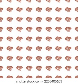 Seamless pattern with retro flowers. Vintage floral background. Design for fabric, textile print, wrapping paper, cover, poster. Vector illustration