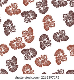 Seamless pattern with retro flowers. Vintage floral background. Design for fabric, textile print, wrapping paper, cover, poster. Vector illustration