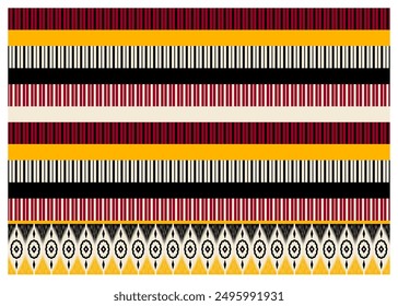 Seamless pattern, retro, folklore geometric ethnic style design for textiles, floor and wallpaper.