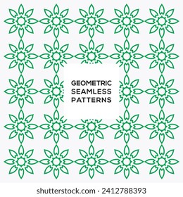 Seamless pattern retro futuristic vector decoration