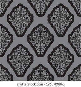 Seamless pattern with retro ornament antique style. Good for mural wallpaper, fabric, postcards and printing. 