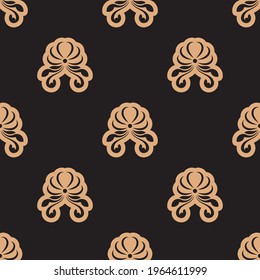 Seamless pattern with retro ornament antique style. Good for backgrounds, prints, apparel and textiles. Vector