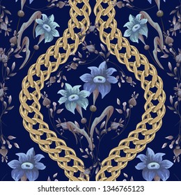 Seamless pattern in retro style.