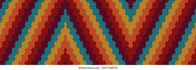 Seamless pattern in retro style, 60s, 70s, 80s