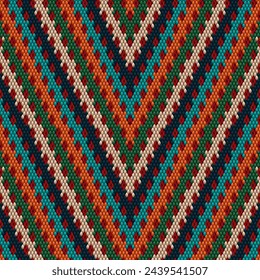 Seamless pattern in retro style, 60s, 70s, 80s