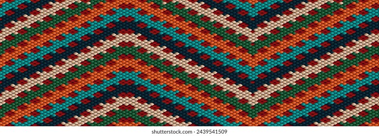 Seamless pattern in retro style, 60s, 70s, 80s