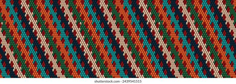 Seamless pattern in retro style, 60s, 70s, 80s