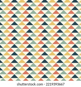 Seamless pattern in retro style. Abstract texture decorative 50`s, 60's, 70's style. Can be used for fabric, wallpaper, textile, wall decoration. Vector illustration