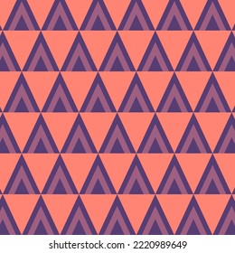 Seamless pattern in retro style. Abstract texture decorative 50`s, 60's, 70's style. Can be used for fabric, wallpaper, textile, wall decoration. Vector illustration