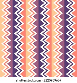 Seamless pattern in retro style. Abstract texture decorative 50`s, 60's, 70's style. Can be used for fabric, wallpaper, textile, wall decoration. Vector illustration