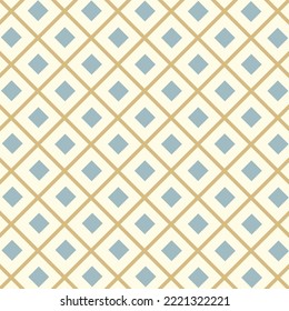 Seamless pattern in retro style. Abstract texture decorative 50`s, 60's, 70's style. Can be used for fabric, wallpaper, textile, wall decoration. Vector illustration
