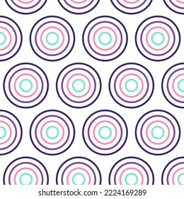 Seamless pattern in retro style. Abstract texture decorative 50`s, 60's, 70's style. Can be used for fabric, wallpaper, textile, wall decoration. Vector illustration