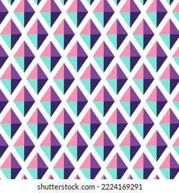 Seamless pattern in retro style. Abstract texture decorative 50`s, 60's, 70's style. Can be used for fabric, wallpaper, textile, wall decoration. Vector illustration