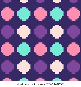 Seamless pattern in retro style. Abstract texture decorative 50`s, 60's, 70's style. Can be used for fabric, wallpaper, textile, wall decoration. Vector illustration