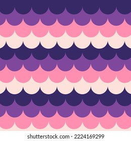 Seamless pattern in retro style. Abstract texture decorative 50`s, 60's, 70's style. Can be used for fabric, wallpaper, textile, wall decoration. Vector illustration