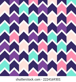 Seamless pattern in retro style. Abstract texture decorative 50`s, 60's, 70's style. Can be used for fabric, wallpaper, textile, wall decoration. Vector illustration