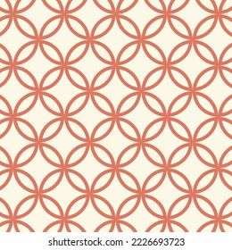 Seamless pattern in retro style. Abstract texture decorative 50`s, 60's, 70's style. Can be used for fabric, wallpaper, textile, wall decoration. Vector illustration