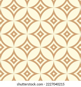 Seamless pattern in retro style. Abstract texture decorative 50`s, 60's, 70's style. Can be used for fabric, wallpaper, textile, wall decoration. Vector illustration