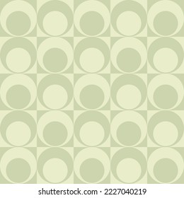 Seamless pattern in retro style. Abstract texture decorative 50`s, 60's, 70's style. Can be used for fabric, wallpaper, textile, wall decoration. Vector illustration
