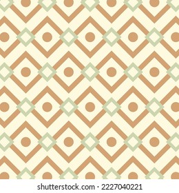 Seamless pattern in retro style. Abstract texture decorative 50`s, 60's, 70's style. Can be used for fabric, wallpaper, textile, wall decoration. Vector illustration
