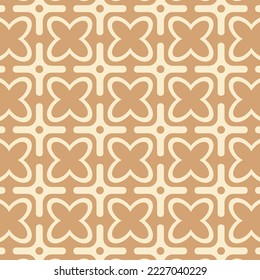 Seamless pattern in retro style. Abstract texture decorative 50`s, 60's, 70's style. Can be used for fabric, wallpaper, textile, wall decoration. Vector illustration