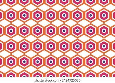 Seamless pattern in retro style. Abstract texture decorative 50's, 60's, 70's style. Can be used for fabric, wallpaper, textile, wall decoration