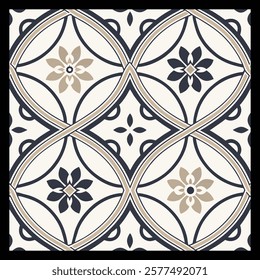 Seamless pattern in retro style. Can be used for wallpaper, pattern fills, web page background, surface textures.
