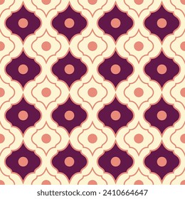 Seamless pattern in retro style. Vector illustration background