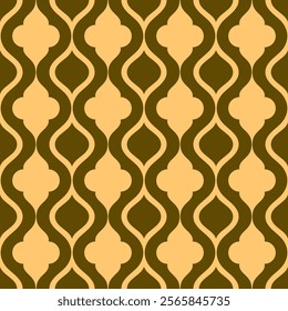 Seamless pattern in retro style. Vector illustration background