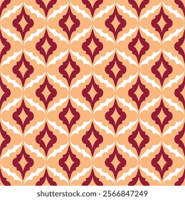 Seamless pattern in retro style. Vector illustration background