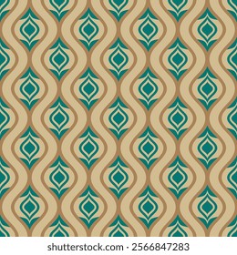 Seamless pattern in retro style. Vector illustration background