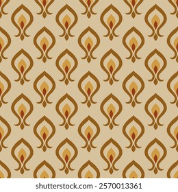 Seamless pattern in retro style. Vector illustration background