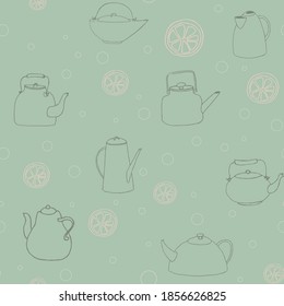 patrón ininterrumpido en estilo retro con elementos de doodle vintage