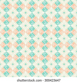 Seamless pattern retro vintage ornamental