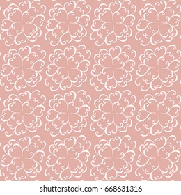 Seamless pattern. Retrol stylish background. Vector repeating texture