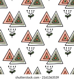 seamless pattern with retro-style ornament for textiles, printing, office, wallpaper