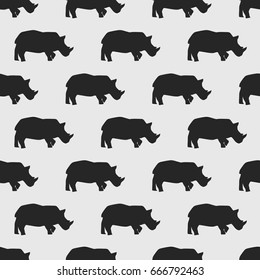 seamless pattern rhino art background fabric texture decor wallpaper