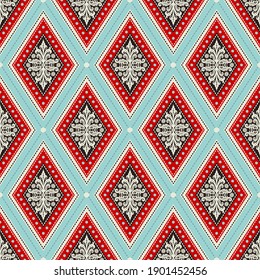 Seamless pattern with rhombus. Can be used on packaging paper, fabric, background for different images, etc.