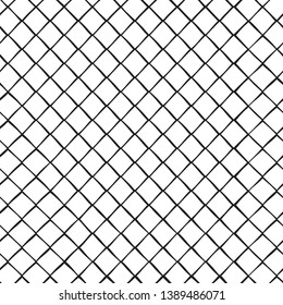 Seamless pattern with rhombus cells, square grid, lattice. Vector illustration