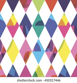 seamless pattern from rhombus with color spots