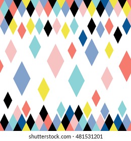 Seamless pattern with rhombus mosaic
