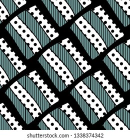 Seamless pattern with rhombuses