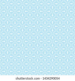 Seamless pattern of rhombuses and arrows. Geometric background. Vector illustration. Good quality. Good design.