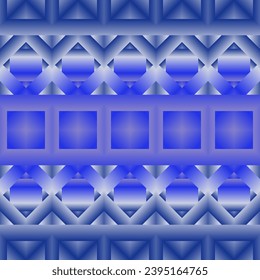 Seamless pattern with rhombuses in blue and white colors