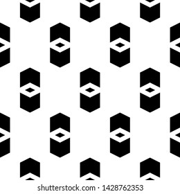 Seamless pattern. Rhombuses, chevrons ornament. Digital paper, web designing, textile print. Figures background. Simple shapes wallpaper. Geometrical backdrop. Vector.