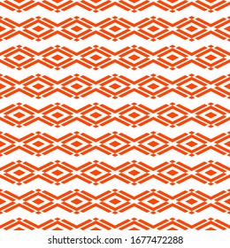 Seamless pattern. Rhombuses, chevrons ornament. Geometrical figures backdrop. Diamonds, angle brackets background. Geometric wallpaper. Shapes motif. Digital paper, textile print, web design. Vector