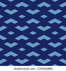 Seamless pattern. Rhombuses, chevrons ornament. Figures background. Simple shapes wallpaper. Geometrical backdrop. Digital paper, web designing, textile print. Vector.
