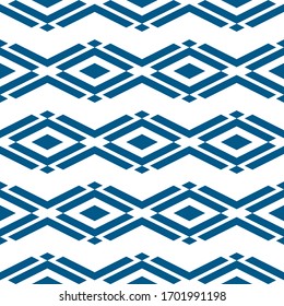  Patrón sin problemas. Rombos, cornamentos. Fondo de figuras geométricas. Diamantes, fondo de paréntesis angulares. Papel tapiz geométrico. Motivo de las formas. Papel digital, impresión textil, diseño web. Vector.
