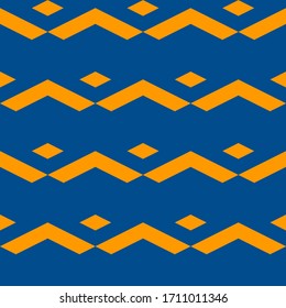 Seamless pattern. Rhombuses, chevrons ornament. Figures background. Simple shapes wallpaper. Geometrical backdrop. Digital paper, web designing, textile print. Vector.